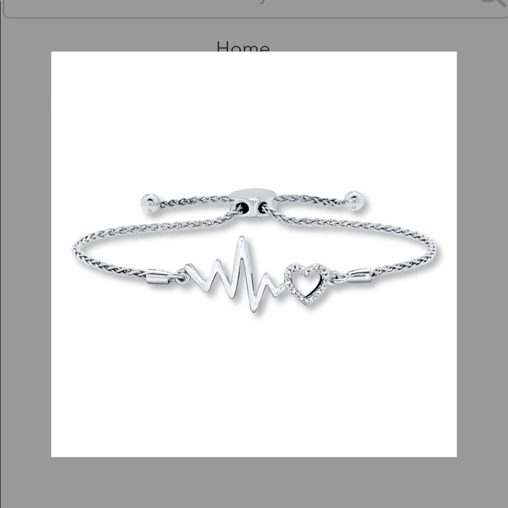 Heartbeat bolo bracelet